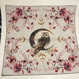 Floral Owl Print Scarf